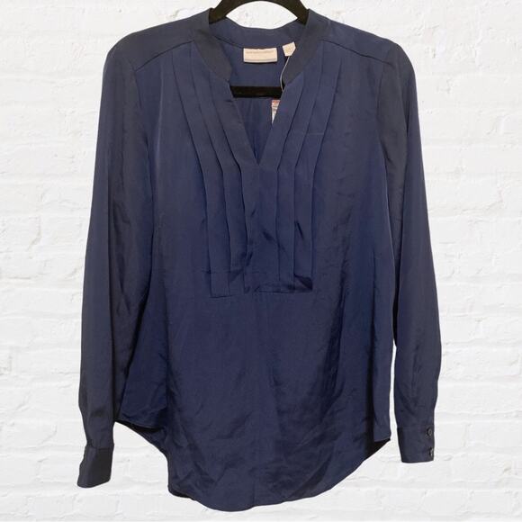New York & Company Tops - NEW New York & Company navy blue blouse